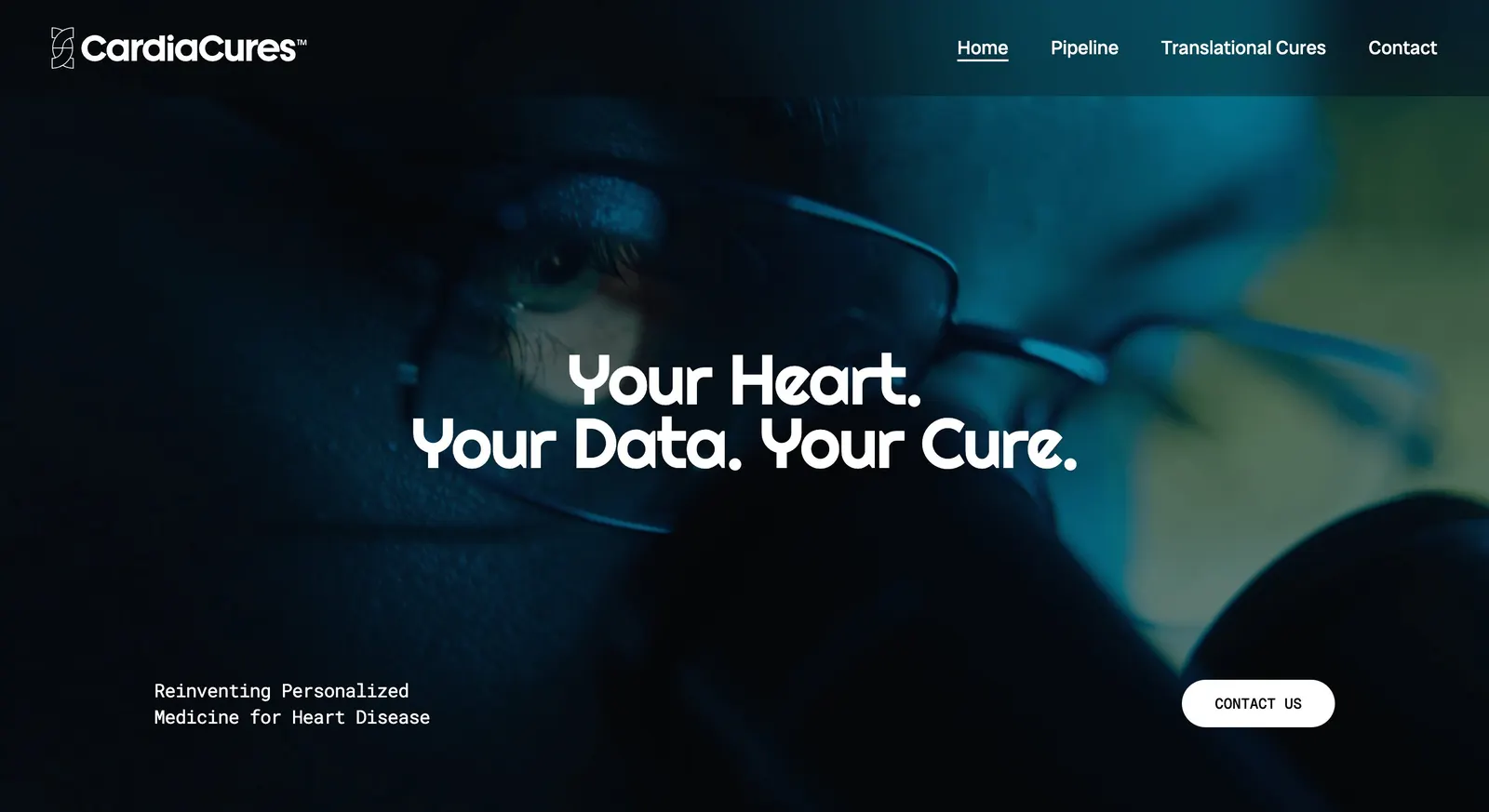 CardiaCures homepage: Your Heart. Your Data. Your Cure.